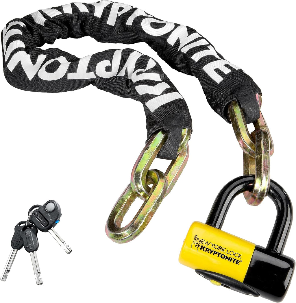 Bike Chain Lock 3.28 ft 14mm Steel Heavy Duty Anti-Theft F84175