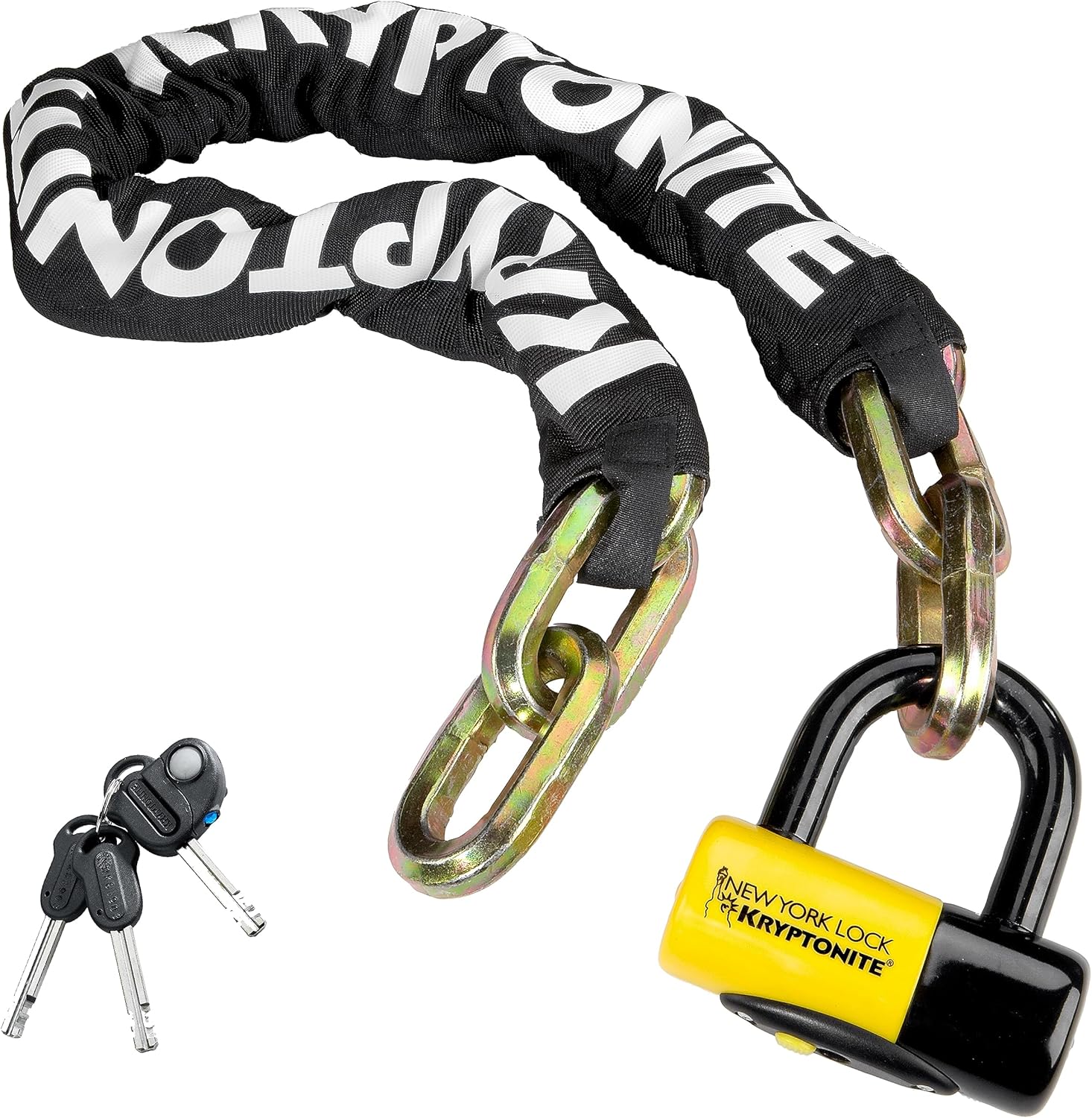 Bike Chain Lock 3.28 ft 14mm Steel Heavy Duty Anti-Theft F84175