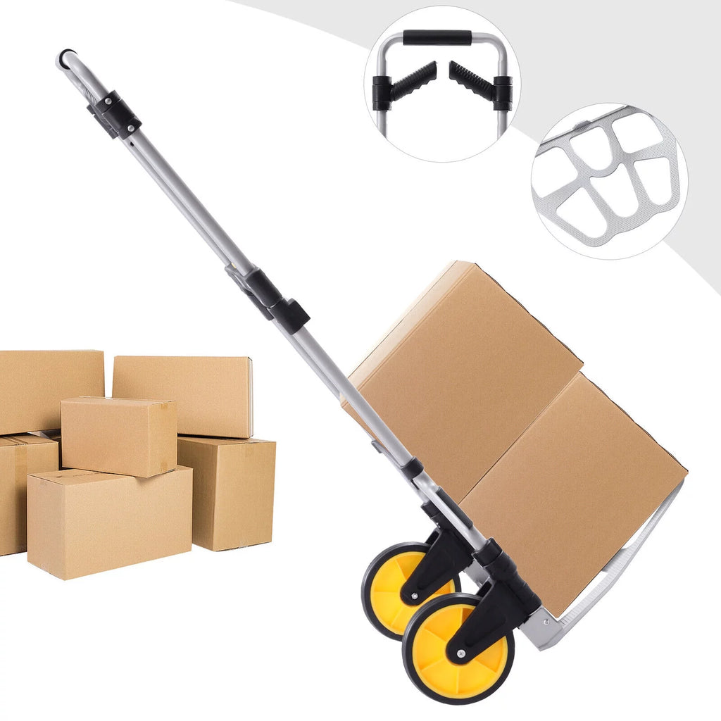 Portable Trolley Platform Cart Heavy-Duty Folding Hand Truck 120kg W48555