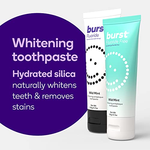 Fluoride Free Whitening Toothpaste with Xylitol for Sensitive Teeth, Wild Mint, 4.7oz (2 Pack) T42875
