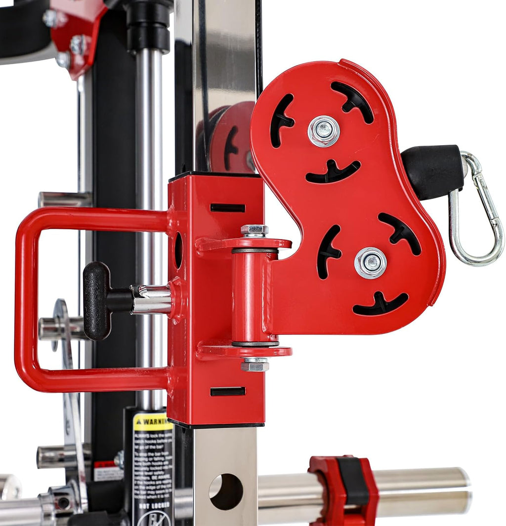 Home Gym Smith Machine with Pulley System Squat Rack Pull Up Bar F8529
