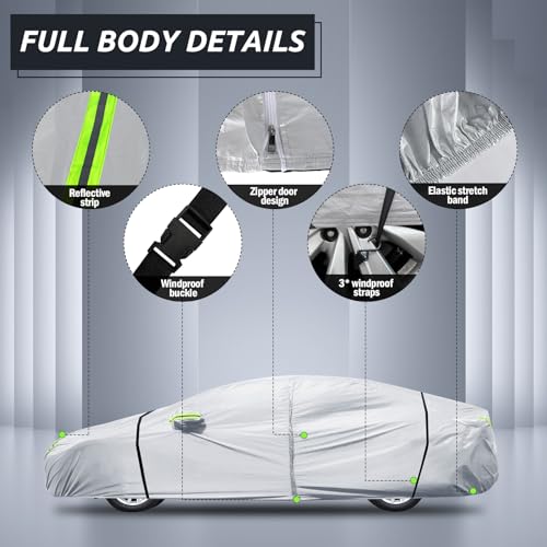 Car Cab Cover for Jeep Gladiator 2020-2023, Waterproof with Driver Door Zipper H7112