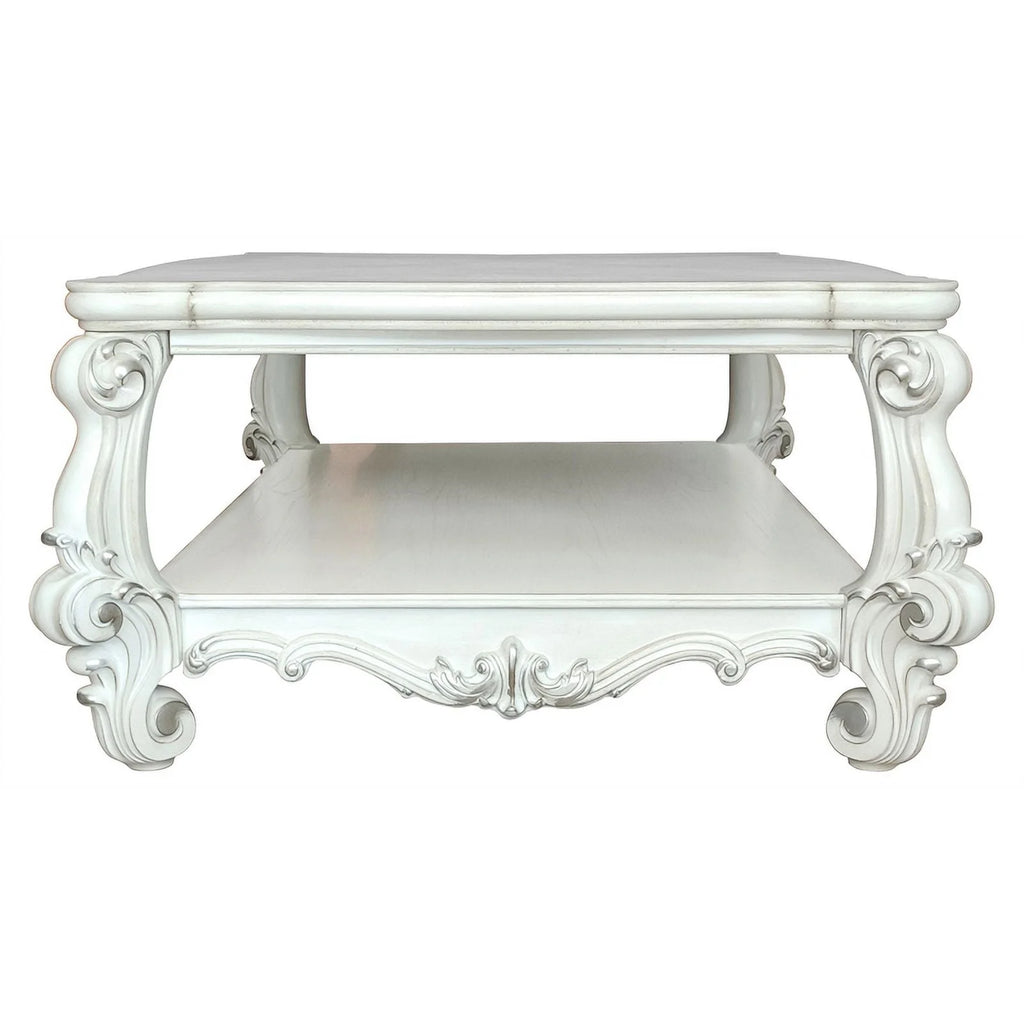 Rectangular Wood Coffee Table with Bottom Shelf Q994256