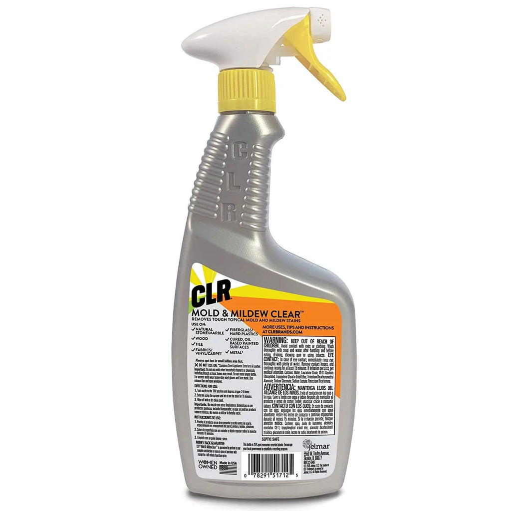Mold & Mildew Stain Remover Spray, Bleach-Free, 32 oz, Pack of 4 Y365