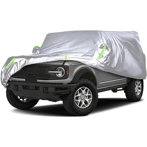 Car Cover for Jeep Gladiator JT 2020-2024, Waterproof 600D Oxford Fabric with Zipper Door K42360