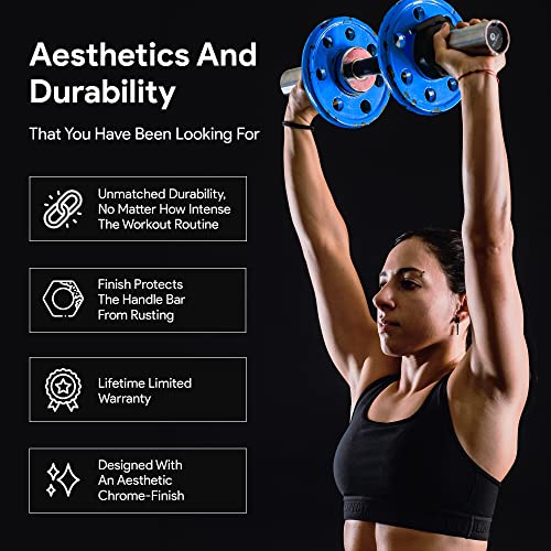 2 Inch Loadable Dumbbell Bar Heavy Duty Handle for Gym Workouts K9226