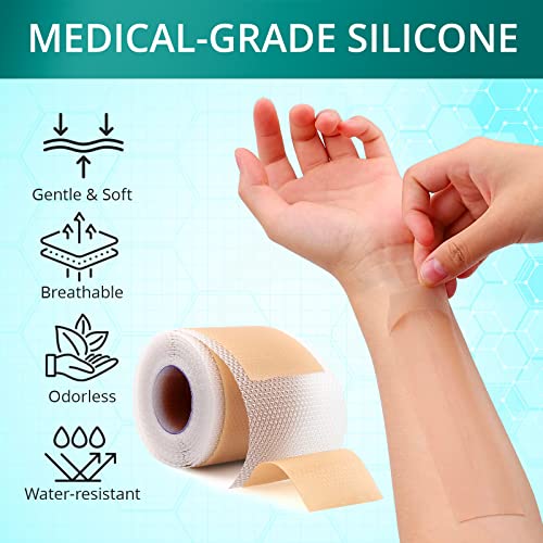 Silicone Scar Sheets for Surgical, Keloid, and C-Section Scars Z84648