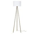 Catalina Lighting 22965-000 Mid-Century Modern Tripod Floor Lamp, Standing Lamp, Living Room Floor Light, LED Bulb NOT Included, 61.25", Antique Brass