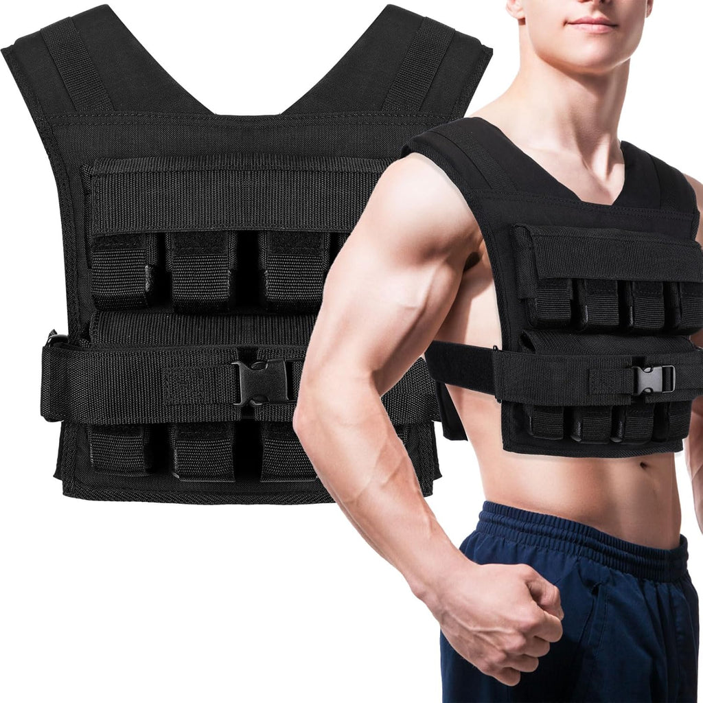 Adjustable Weighted Vest for Men with Iron Weights C9424