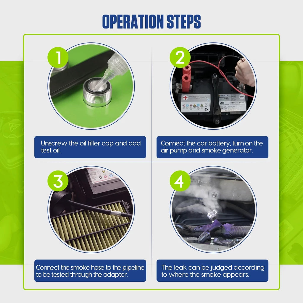Smoke Leak Detector, EVAP Vacuum Smoke Machine, Vehicle Diagnostic Tool V531