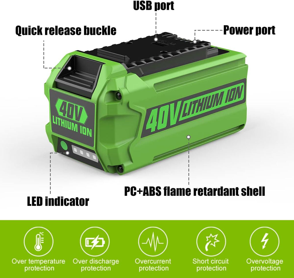 40V 6.5Ah Lithium-Ion Battery Replacement N339917