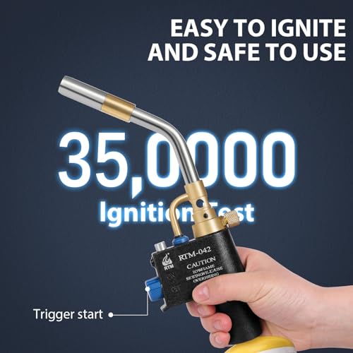 Propane Torch Head with Trigger Start for Soldering, Welding and Brazing I18048