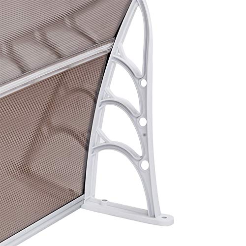 Window Awning Door Canopy, 35" x 40" Polycarbonate, UV Rain Snow Protection T885205