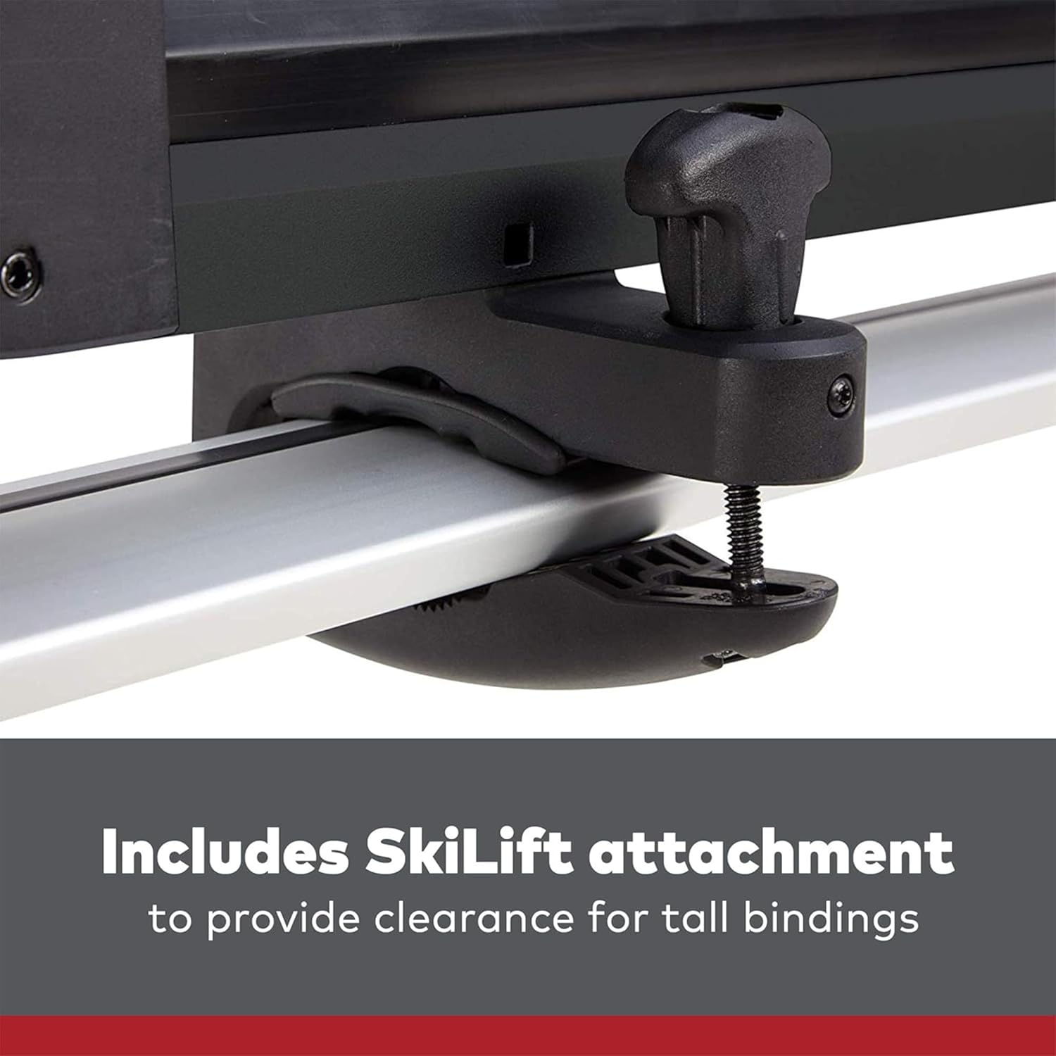 Ski & Snowboard Mount for Roof Racks, Fits 6 Skis or 4 Snowboards, Black L392