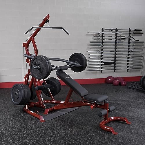 Corner Leverage Gym with Weight Bench - Multi-Function Workout Station R9964