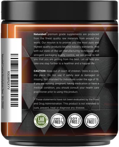 Creatine Monohydrate Powder 500 Grams, Unflavored, Micronized Q566597