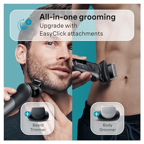 Electric Razor for Men, Waterproof Foil Shaver with Beard Trimmer Z8937