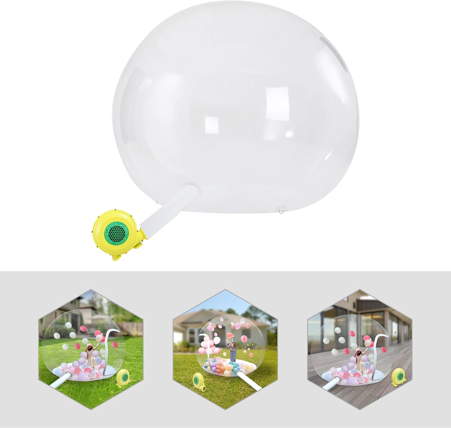 Transparent Inflatable Bubble Tent with Air Blower for Camping M85711