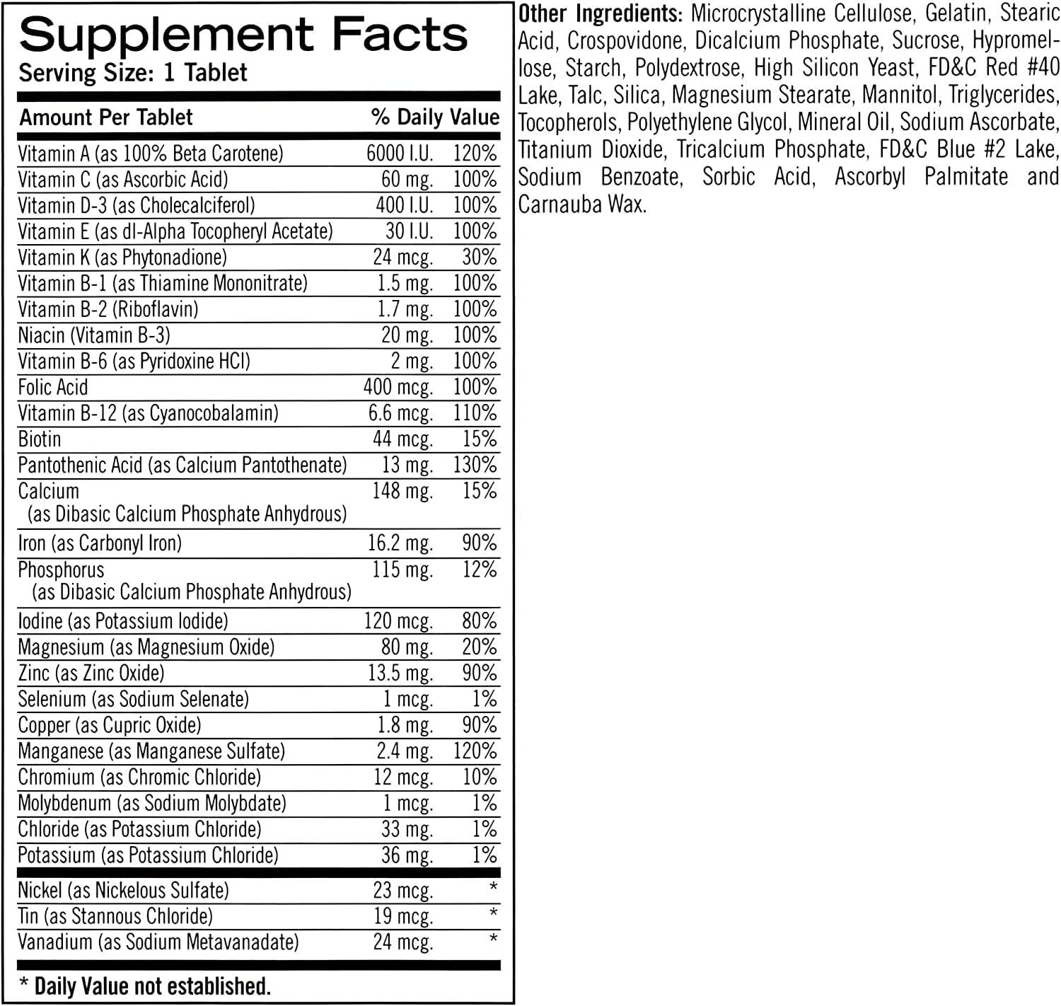 Complete Multivitamin Tablets 400 Count S2869