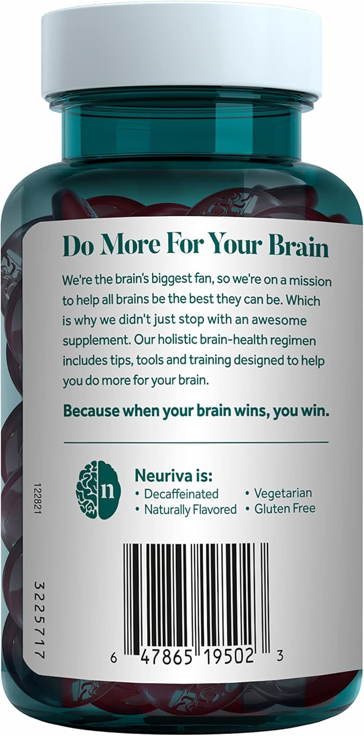 Brain Supplement for Memory and Focus, Strawberry Gummies, 50 Count N541