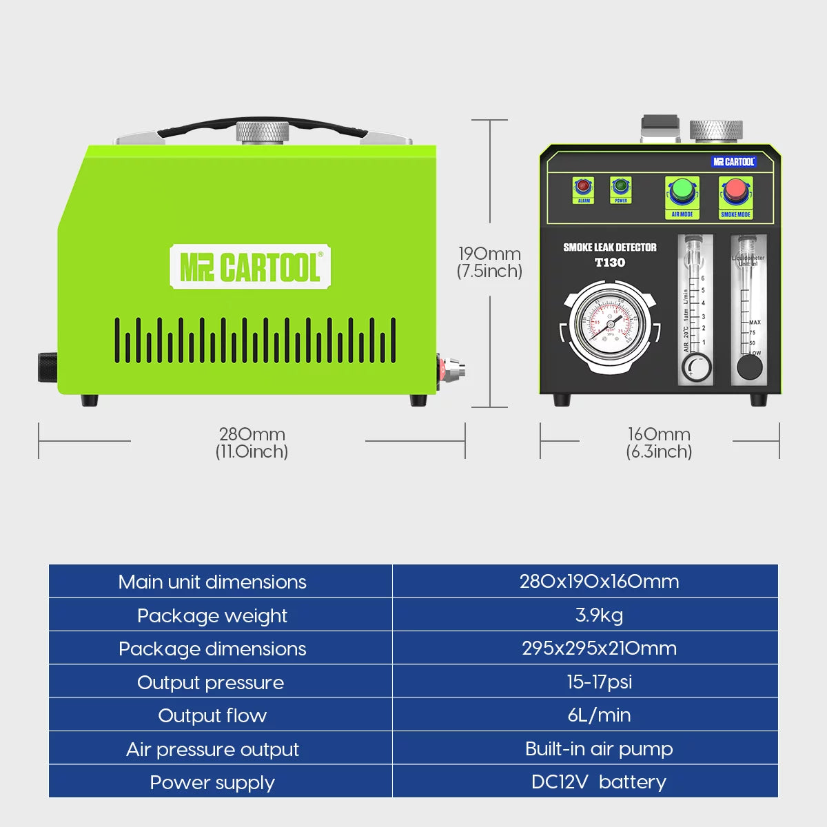 Smoke Leak Detector, EVAP Vacuum Smoke Machine, Vehicle Diagnostic Tool V531