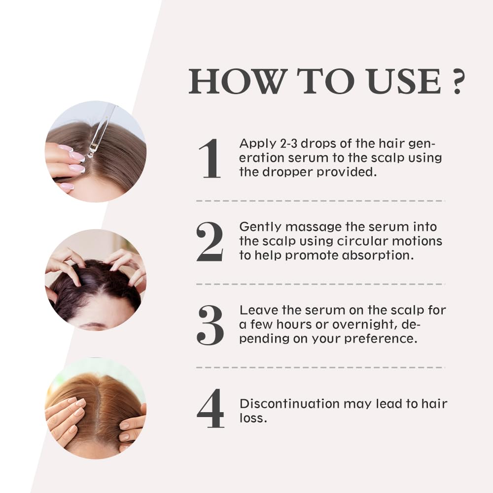 Hair Growth Serum Oil with 5% Minoxidil for Thicker Hair, 60ml Q62148