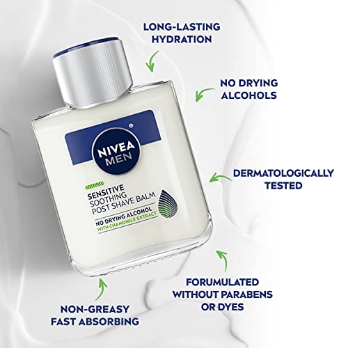 Sensitive Post Shave Balm with Vitamin E and Chamomile, 3.3 Fl Oz Y56174