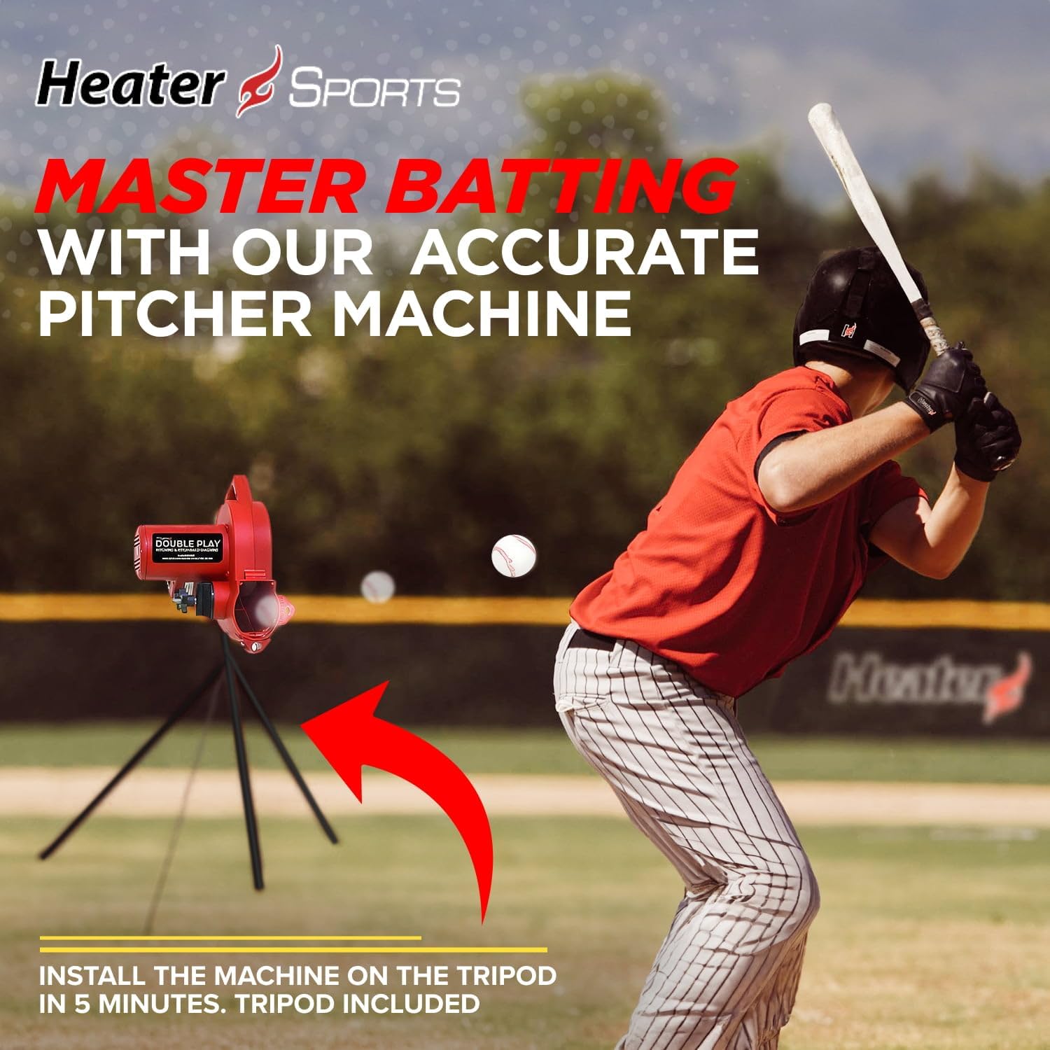 Double Play Pitch Back & Pitching Machine W640655