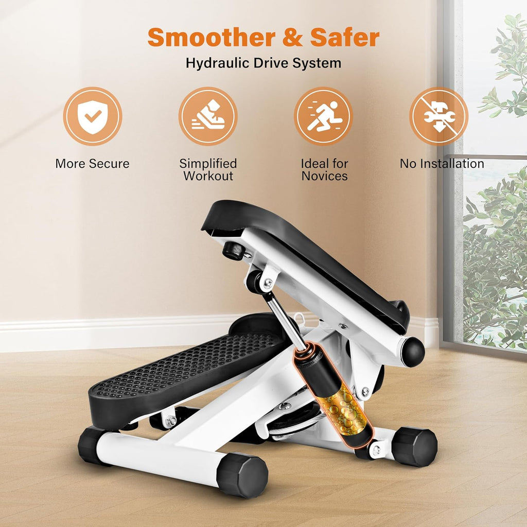 Mini Stepper with Resistance Band for Home Full Body Workout G7667