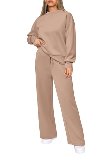 Women's 2 Piece Lounge Set Long Sleeve Tops and Pants S2586