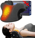 Wireless Heated Neck Stretcher for Pain Relief, Portable Cordless Neck Shoulder Cervical Traction Device with Graphene Heating Pad No Smell Magnetic Therapy Case Relaxer for TMJ Migraine Spine Alignme