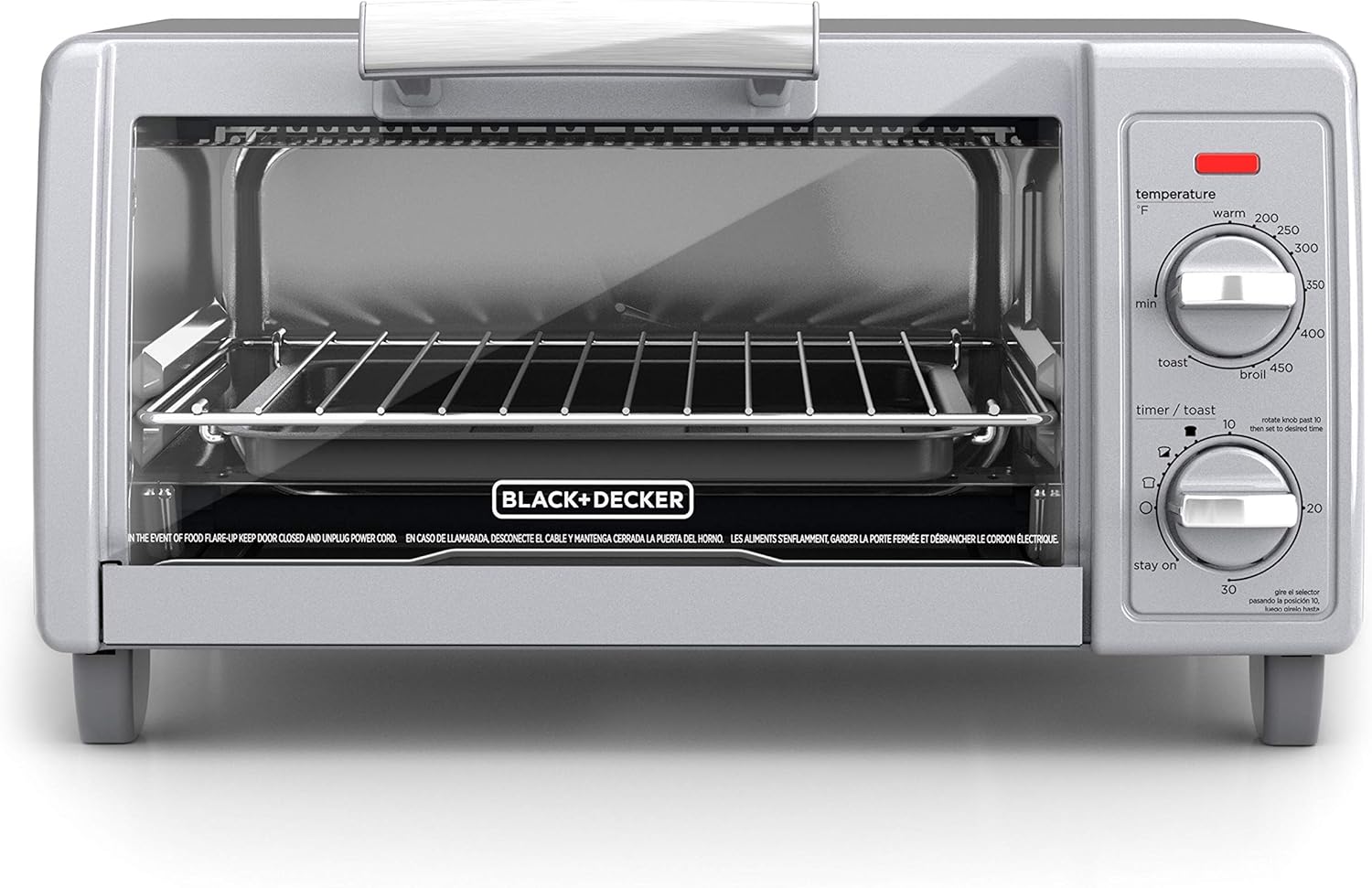 4-Slice Toaster Oven, Stainless Steel T95230