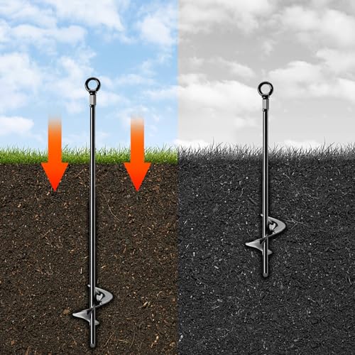 Heavy Duty Earth Anchors for High Winds, 6 Pack E956