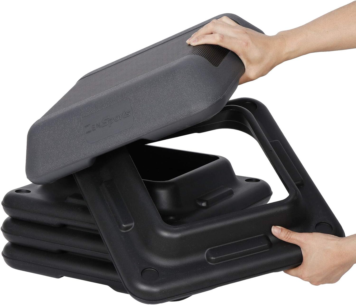 Adjustable Height Stepper Platform with 4 Risers P787591