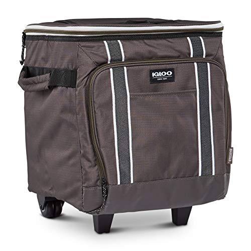 Large Portable Insulated Soft Cooler with Rolling Wheels Y8457