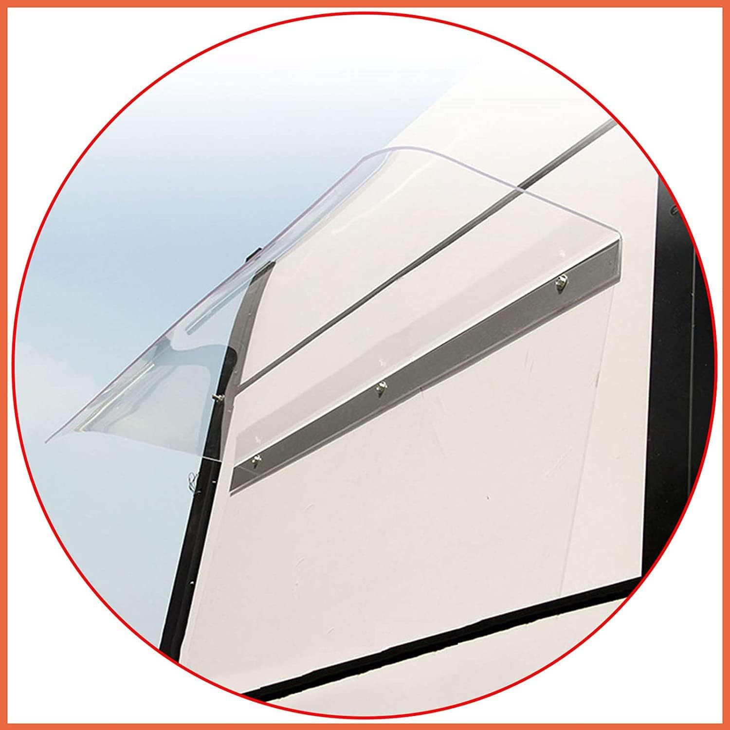Awning Canopy UV Rain Snow Protection for Front Door Patio Roof A185965