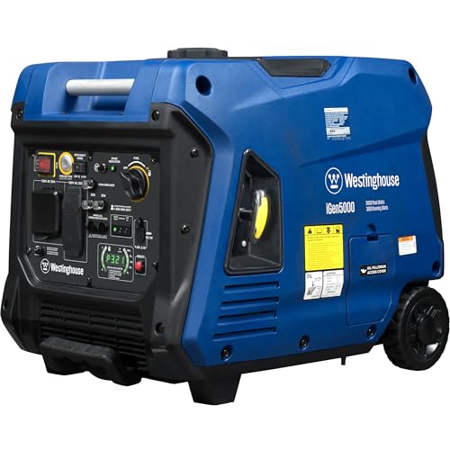 5000 Peak Watt Portable Inverter Generator, Remote Electric Start, RV Ready A28837