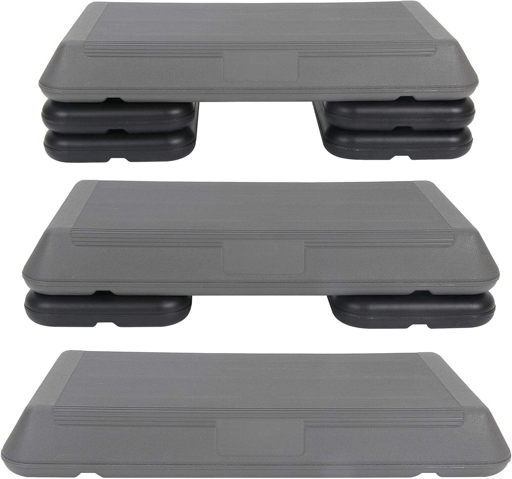 28"" Aerobic Step Trainer Adjustable Exercise Non-Slip Surface Platform Stepper