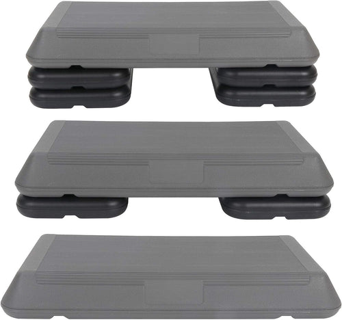28"" Aerobic Step Trainer Adjustable Exercise Non-Slip Surface Platform Stepper