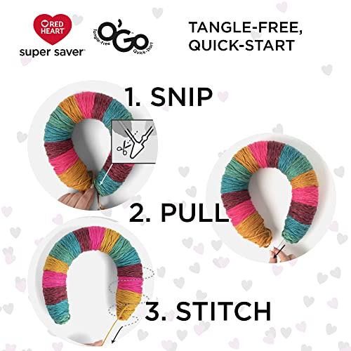 Baby Rainbow Yarn 3 Pack - Acrylic Worsted - 364 Yards - Knitting/Crochet J38314