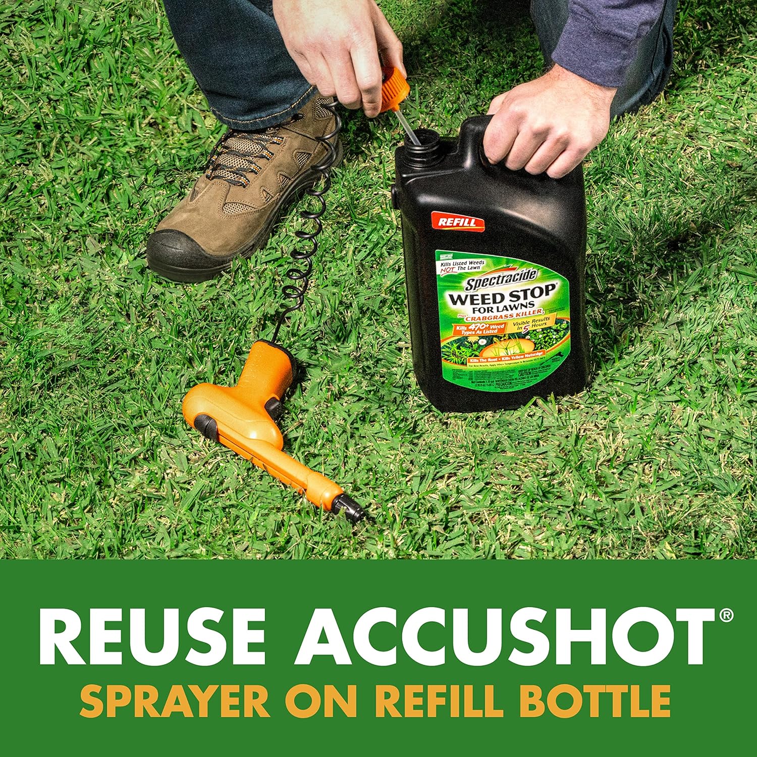 Weed Killer for Lawns Plus Crabgrass Killer Refill H97952