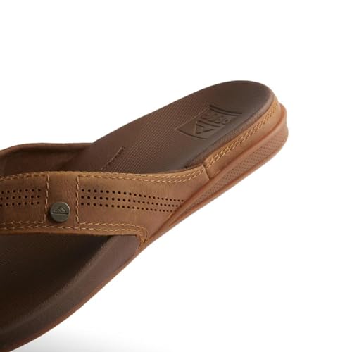 Men's Leather Flip Flop with Cushion Footbed E88429