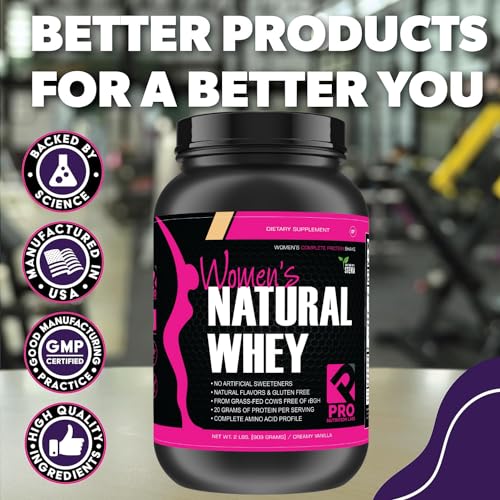 Whey Protein Powder for Women, Low Carb, Gluten Free, Creamy Vanilla, 2 lb Z214