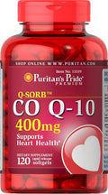 Puritan's Pride Q-Sorb CoQ10 Softgel, 400 Mg, 120 Count