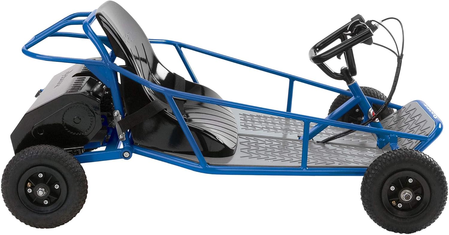 Electric Compact Steel Frame Kart Dune Buggy for Ages 8 and Up, Blue W87657