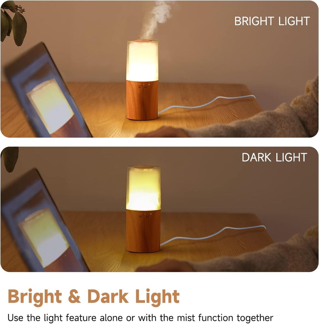 Mini Essential Oil Diffuser Aroma Cool Mist Humidifier for Car Office Sleep Travel N51073