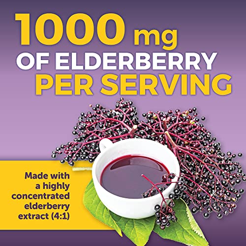Elderberry with Zinc and Vitamin C Immune Support Supplement, 60 Capsules Z31361