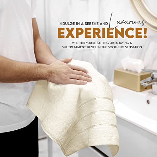 Oversized Bath Towels 4 Pack, Highly Absorbent Quick Drying, 27 x 54 Inches J695623