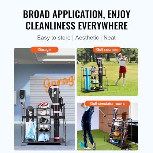 Golf Bag Storage Rack Stand Holder G534