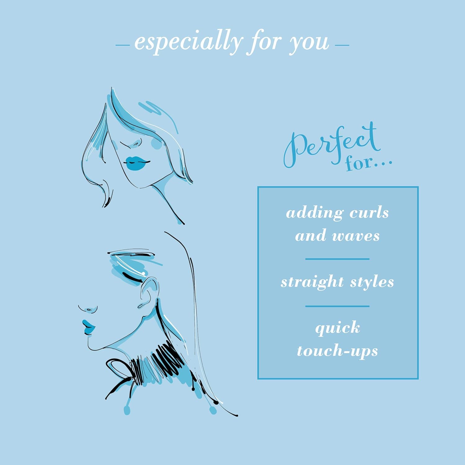 Mini Dual Styler for Curls, Waves, and Straightening V59985